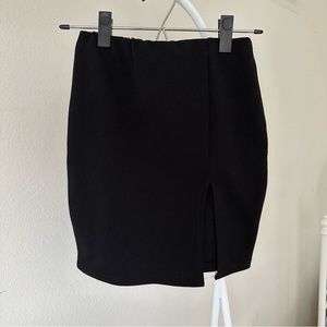 Side Slit Mini Pencil Skirt